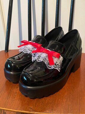 Dolls Kill Women's Black Loafers